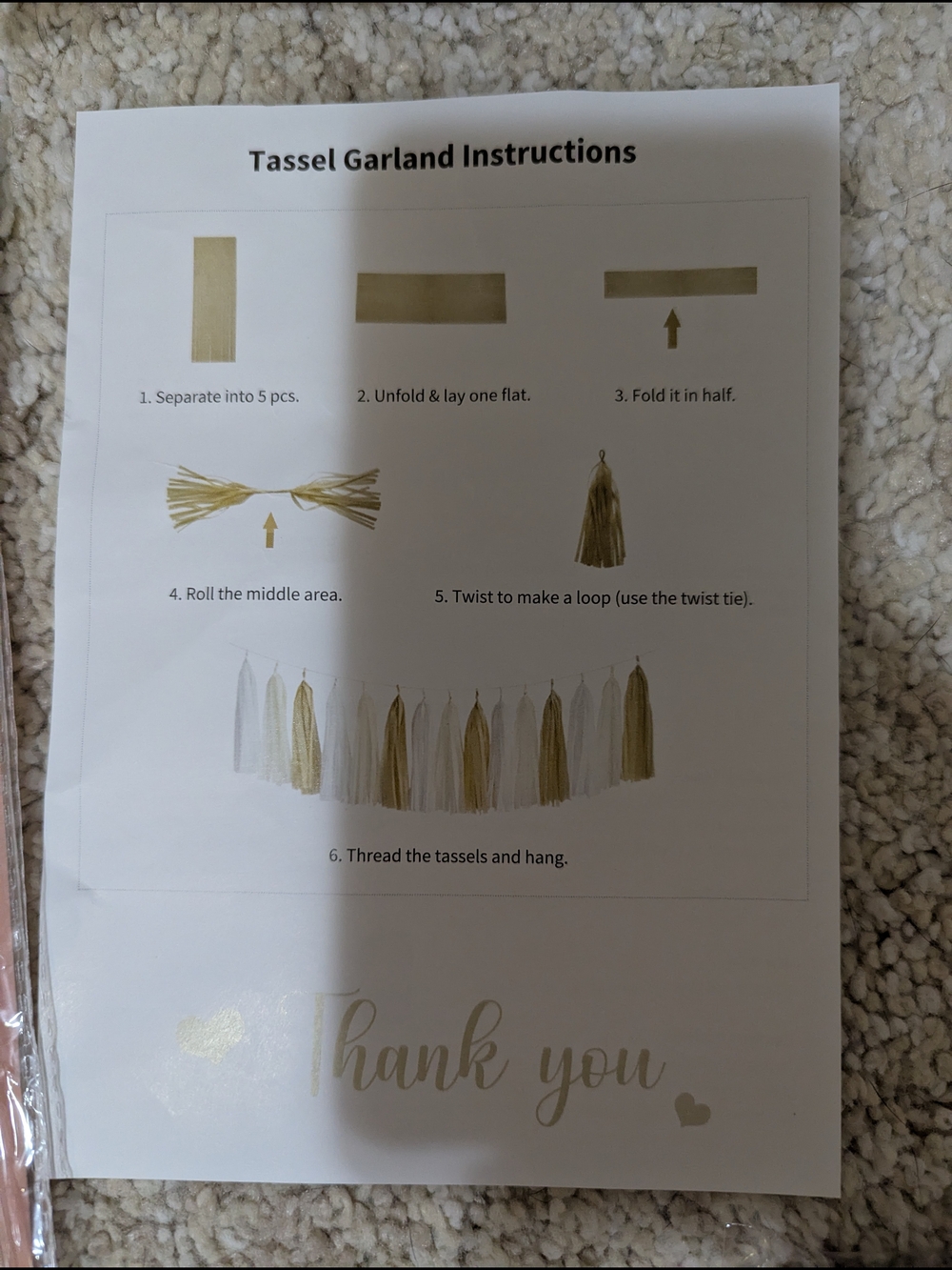 Happy Birthday Banner And Tassel Kit